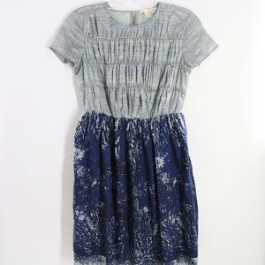 Mimi & Daphne Blue Ruched Dress